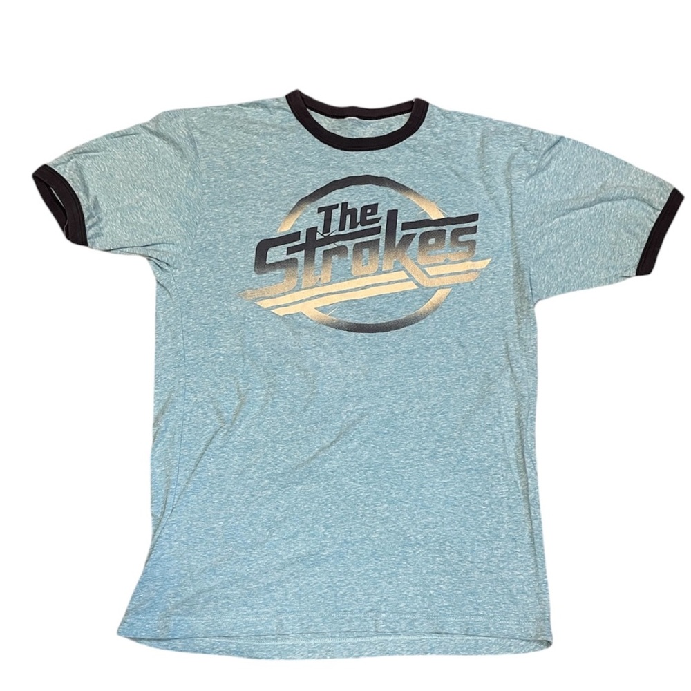 Y2K The Strokes Ringer Concert Tee Shirt Size Medium